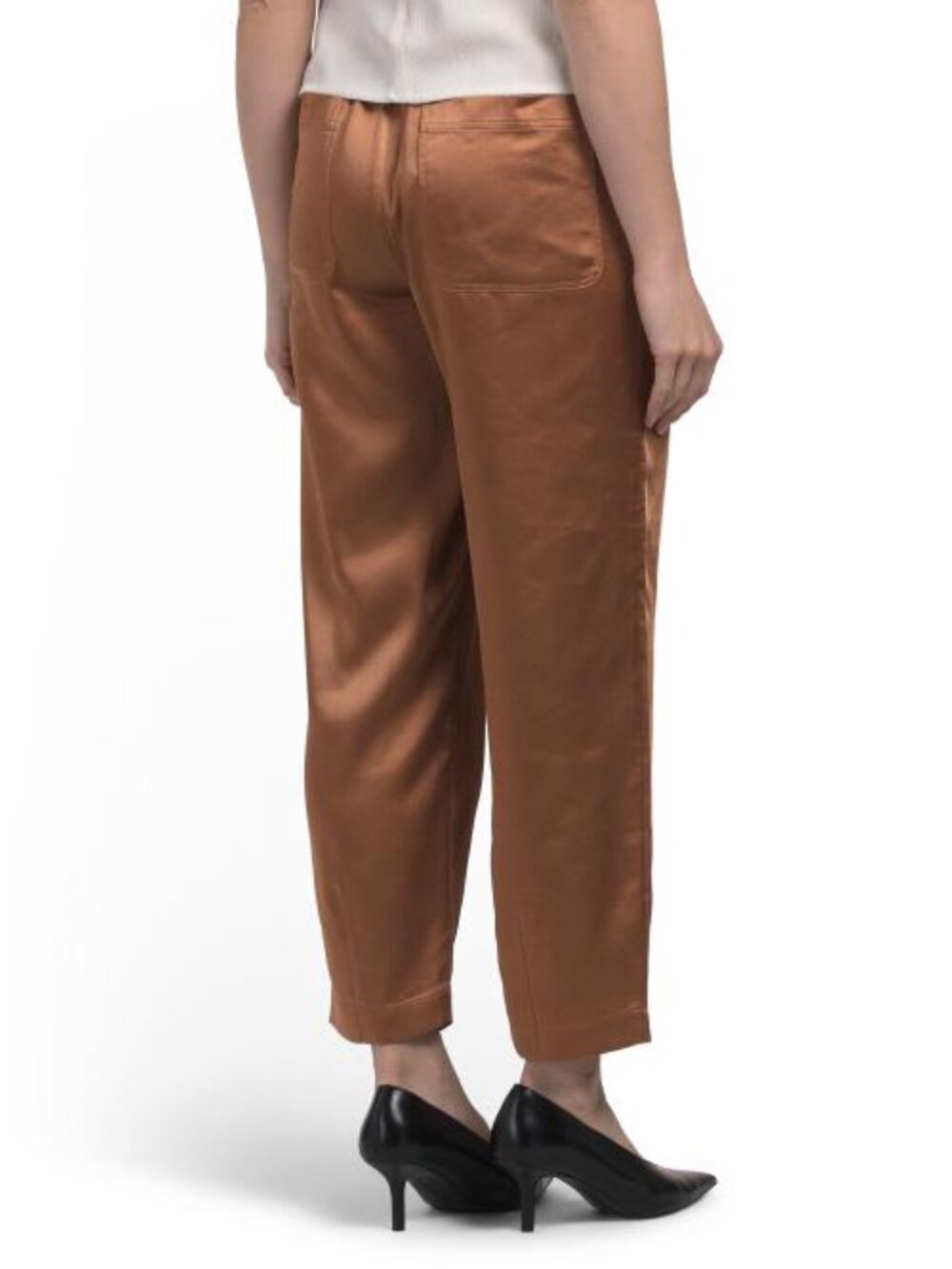 LILLA P Satin Fly Front Pants - Picture 2 of 2